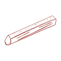 Pictogramme bois de cerf biseau